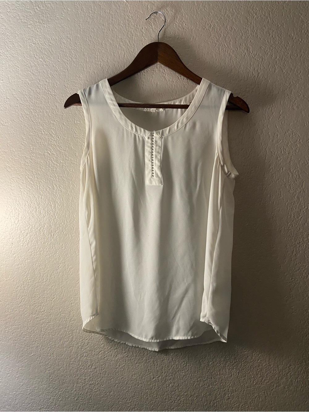 Pleione Women's Top Size Small White/Ivory Blouse EUC